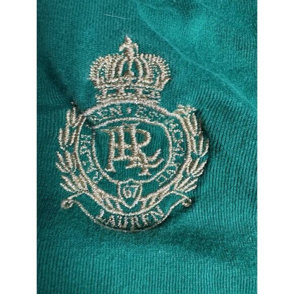 Lauren Ralph Lauren 2X Green Crest Polo Tunic Top 100% Cotton - Picture 4 of 5